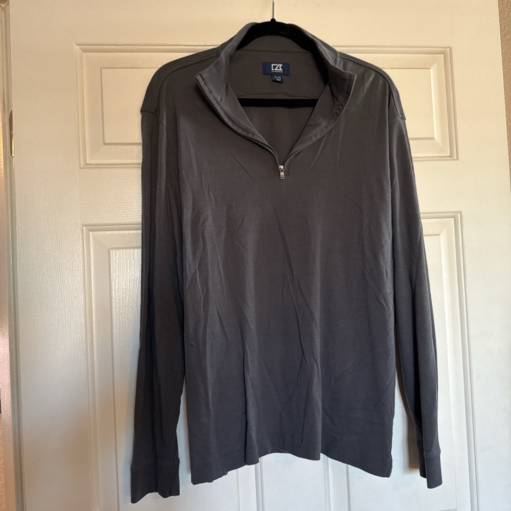 Cutter & Buck Charcoal Quarter-Zip Pullover